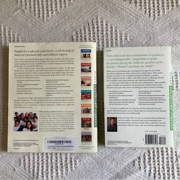 Bundle of The Birth Book and The Vaccine Book from the Sears Parenting Library - Picture 3 of 3